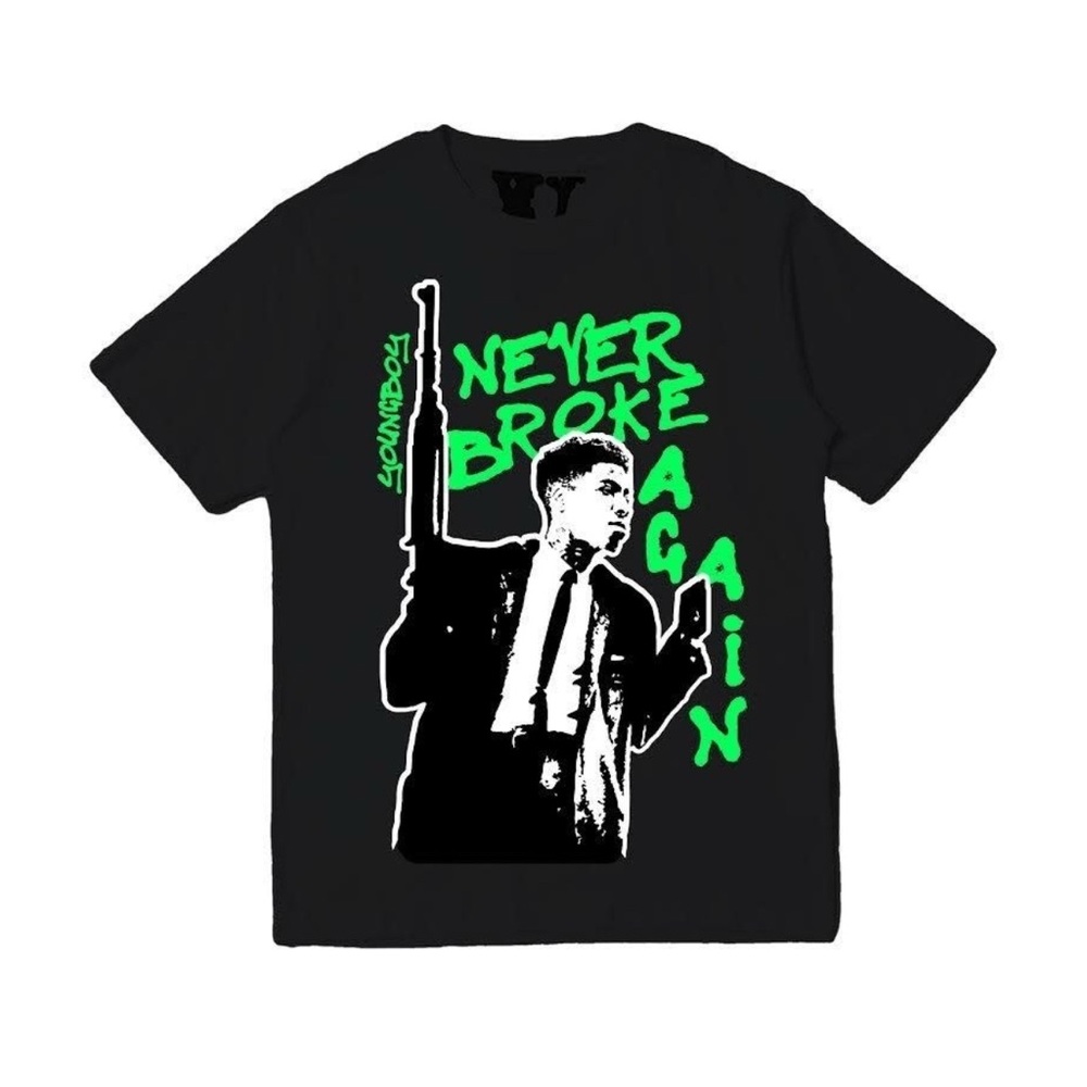 VLONE - Young boy  NBA x Vlone My Window Tee Black size xxl 🆕